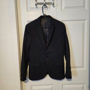 Black men's suit jacket, slim fit size 36